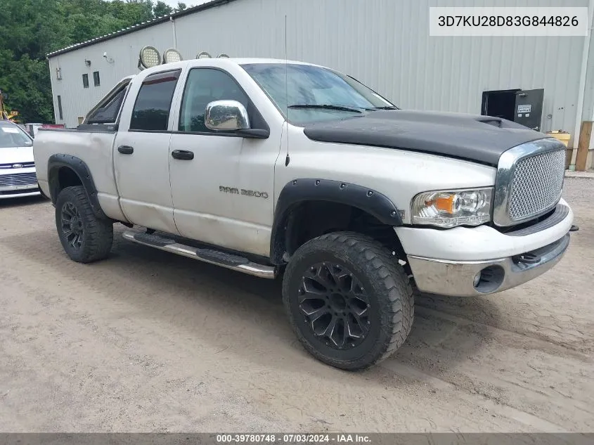 3D7KU28D83G844826 2003 Dodge Ram 2500 Slt/Laramie/St