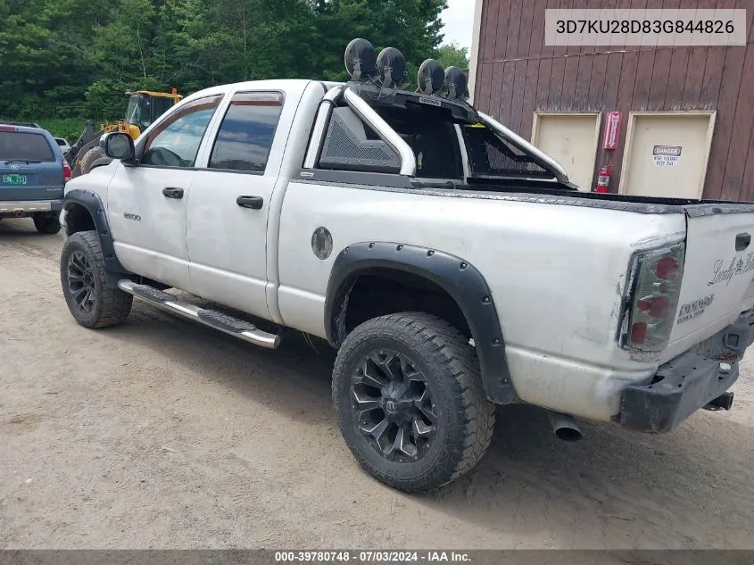 3D7KU28D83G844826 2003 Dodge Ram 2500 Slt/Laramie/St