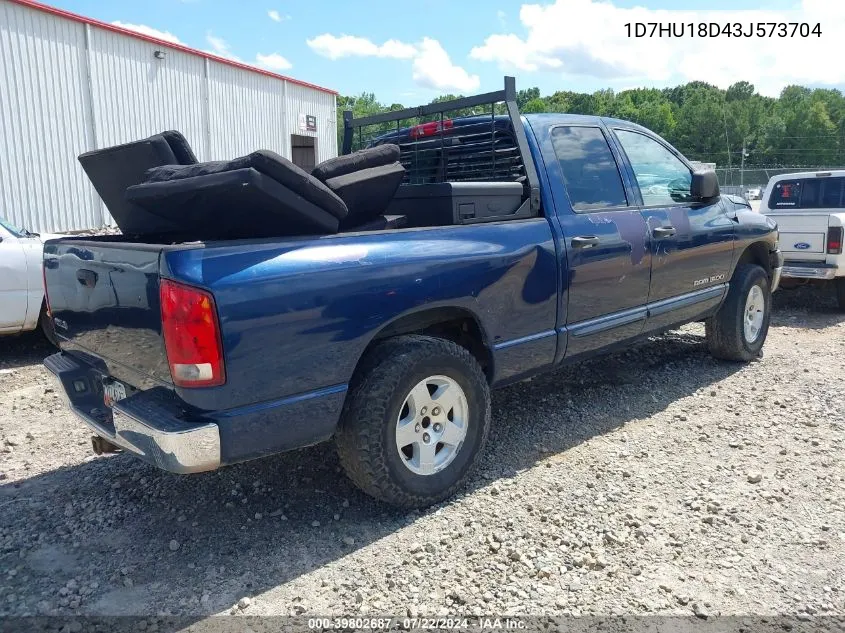 2003 Dodge Ram 1500 Slt/Laramie/St VIN: 1D7HU18D43J573704 Lot: 39802687