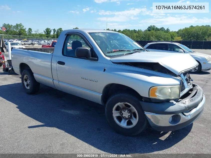 2003 Dodge Ram 1500 Slt/Laramie/St VIN: 1D7HA16N63J574261 Lot: 39803919