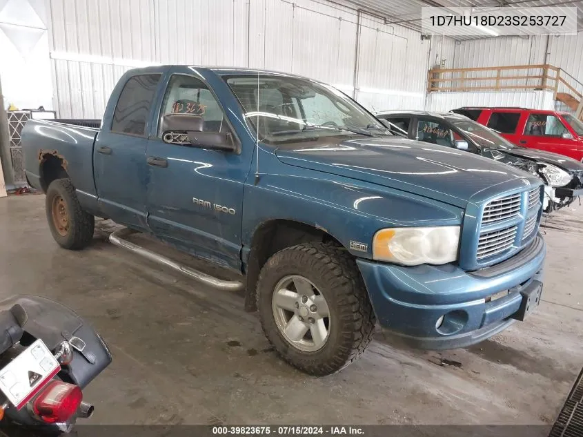 2003 Dodge Ram 1500 Slt/Laramie/St VIN: 1D7HU18D23S253727 Lot: 39823675