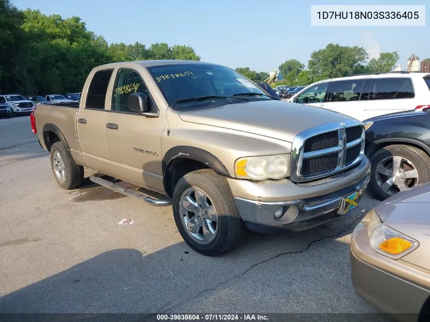 2003 Dodge Ram 1500 Slt/Laramie/St VIN: 1D7HU18N03S336405 Lot: 39838604