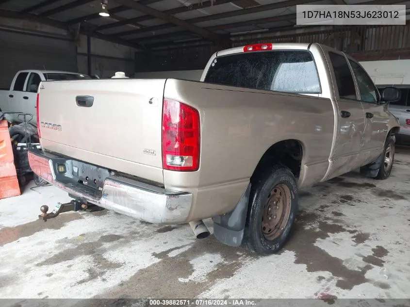 2003 Dodge Ram 1500 Slt/Laramie/St VIN: 1D7HA18N53J623012 Lot: 39882571