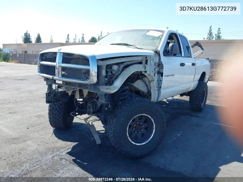 2003 Dodge Ram 2500 Slt/Laramie/St VIN: 3D7KU28613G772739 Lot: 39972246