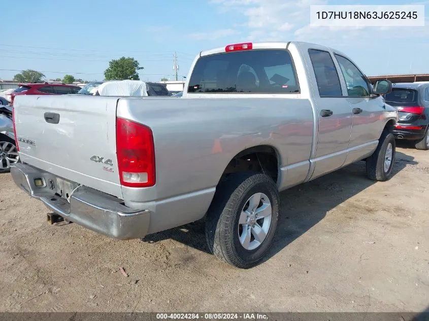 2003 Dodge Ram 1500 Slt/Laramie/St VIN: 1D7HU18N63J625245 Lot: 40024284