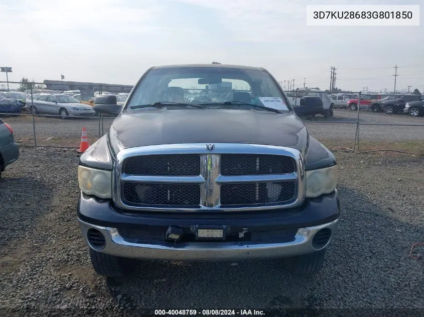 3D7KU28683G801850 2003 Dodge Ram 2500 Slt/Laramie/St