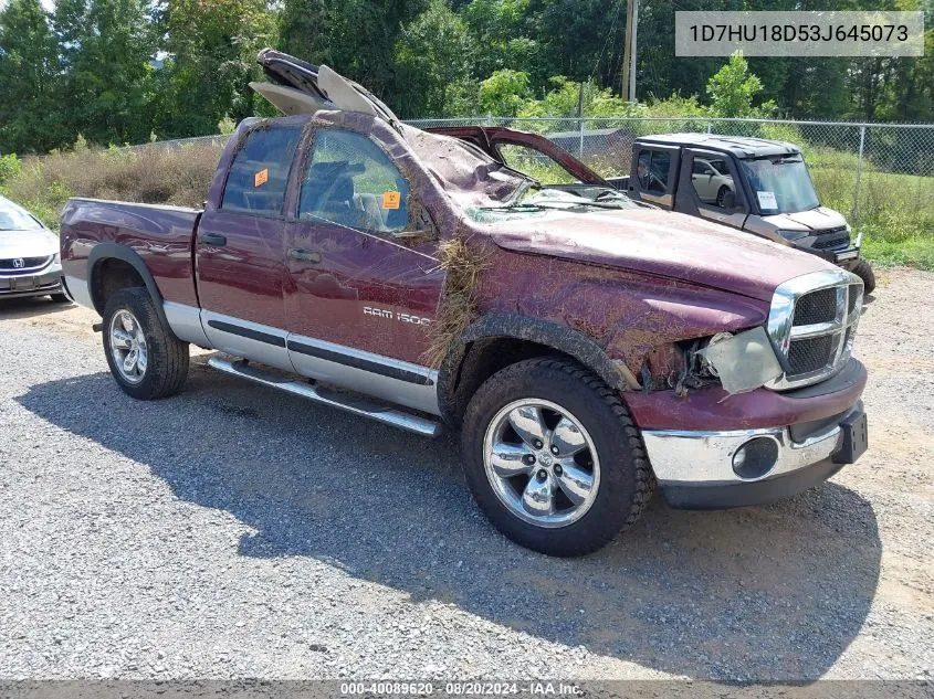 2003 Dodge Ram 1500 Slt/Laramie/St VIN: 1D7HU18D53J645073 Lot: 40089620