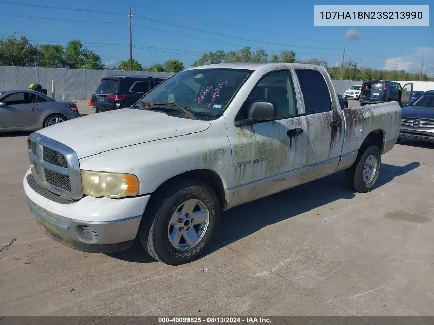 2003 Dodge Ram 1500 Slt/Laramie/St VIN: 1D7HA18N23S213990 Lot: 40099825