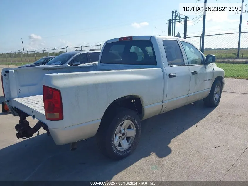 2003 Dodge Ram 1500 Slt/Laramie/St VIN: 1D7HA18N23S213990 Lot: 40099825