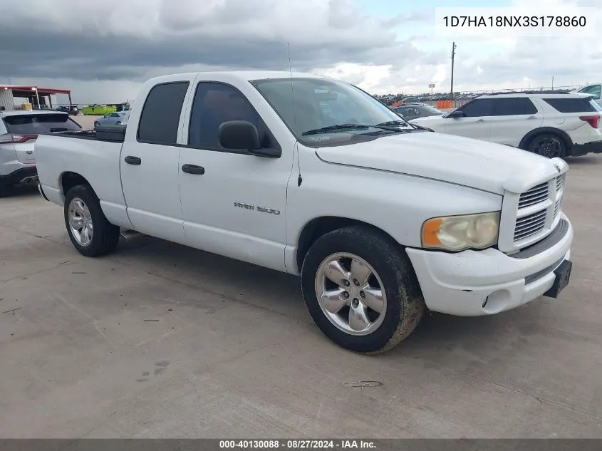 2003 Dodge Ram 1500 Slt/Laramie/St VIN: 1D7HA18NX3S178860 Lot: 40130088