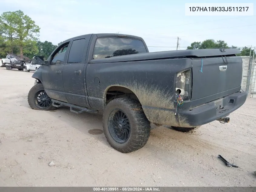 2003 Dodge Ram 1500 St VIN: 1D7HA18K33J511217 Lot: 40139951