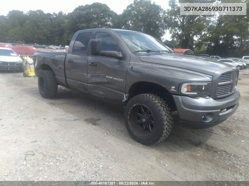 3D7KA28693G711373 2003 Dodge Ram 2500 Slt/Laramie/St