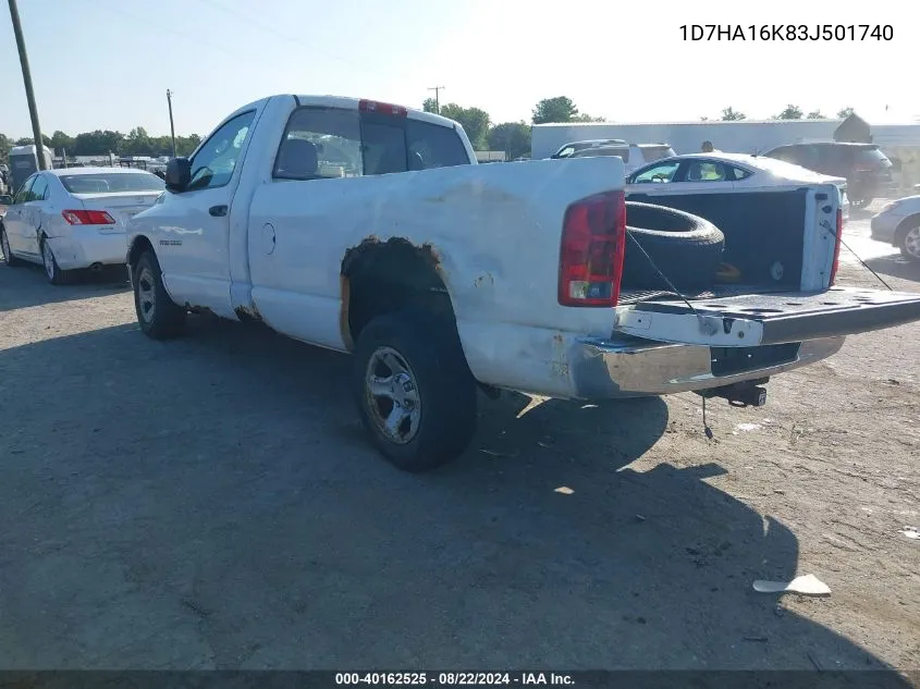 1D7HA16K83J501740 2003 Dodge Ram 1500 St