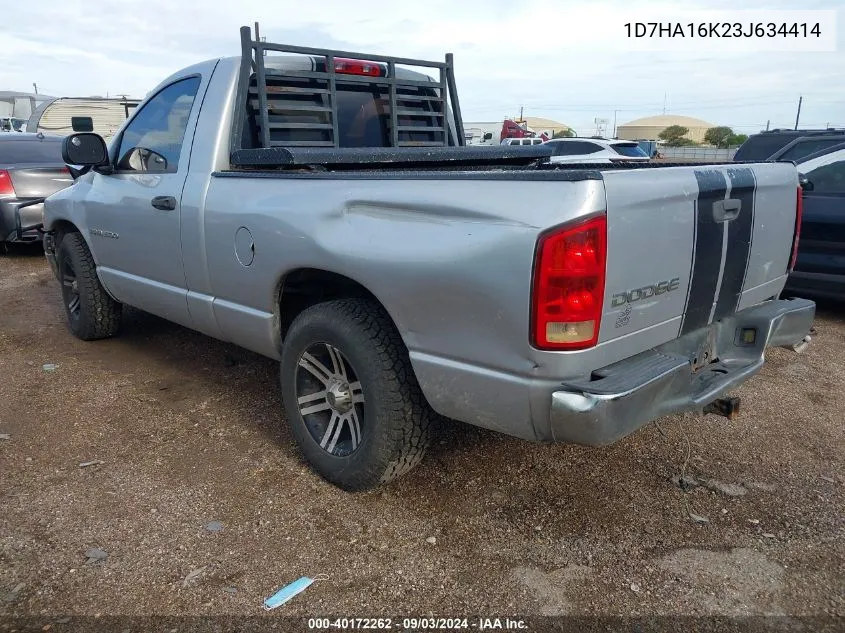 2003 Dodge Ram 1500 St VIN: 1D7HA16K23J634414 Lot: 40172262