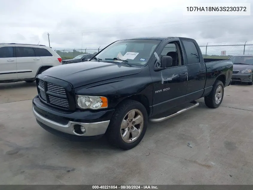 2003 Dodge Ram 1500 Slt/Laramie/St VIN: 1D7HA18N63S230372 Lot: 40221854