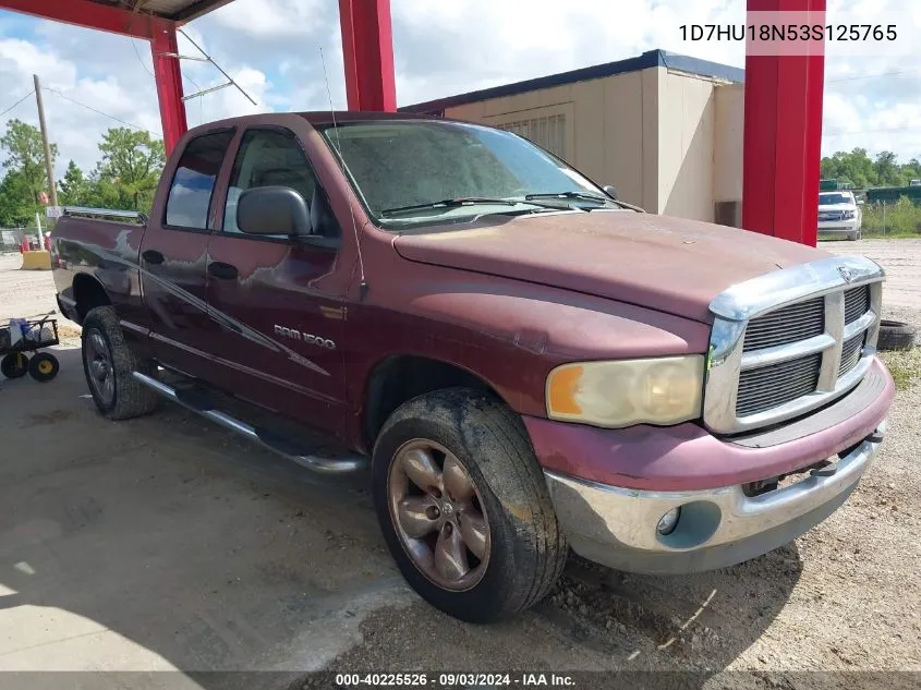 2003 Dodge Ram 1500 Slt/Laramie/St VIN: 1D7HU18N53S125765 Lot: 40225526