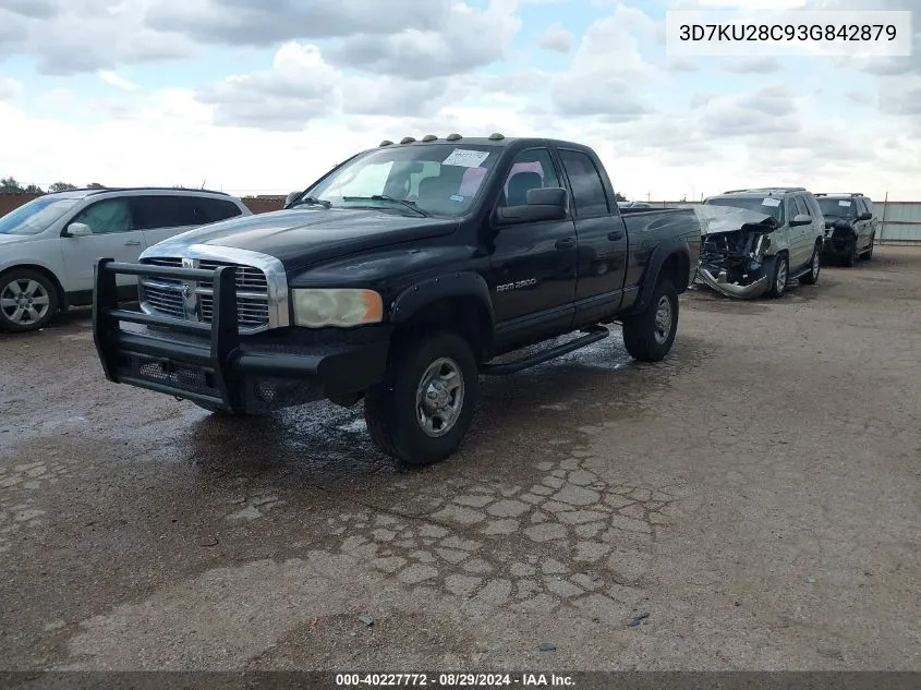 3D7KU28C93G842879 2003 Dodge Ram 2500 Slt/Laramie/St