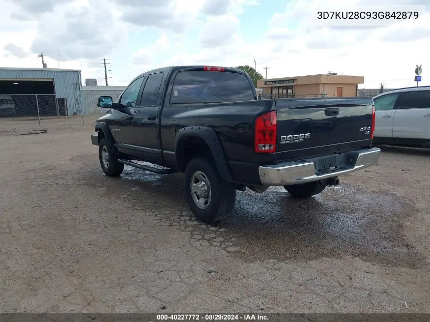 3D7KU28C93G842879 2003 Dodge Ram 2500 Slt/Laramie/St