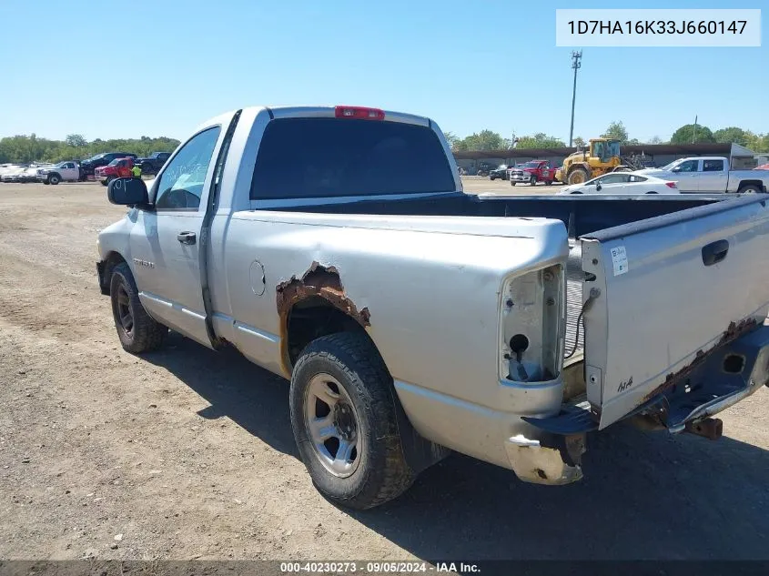 2003 Dodge Ram 1500 St VIN: 1D7HA16K33J660147 Lot: 40230273