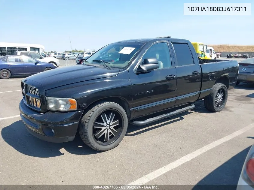 2003 Dodge Ram 1500 Slt/Laramie/St VIN: 1D7HA18D83J617311 Lot: 40267786