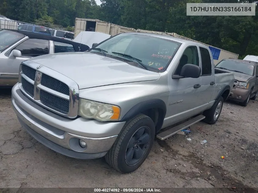 2003 Dodge Ram 1500 Slt/Laramie/St VIN: 1D7HU18N33S166184 Lot: 40274092