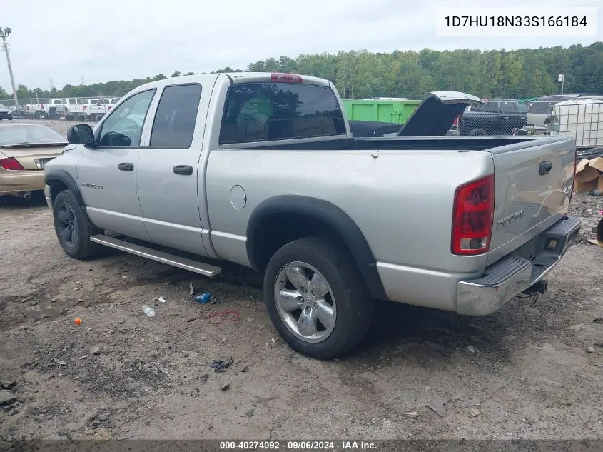 2003 Dodge Ram 1500 Slt/Laramie/St VIN: 1D7HU18N33S166184 Lot: 40274092