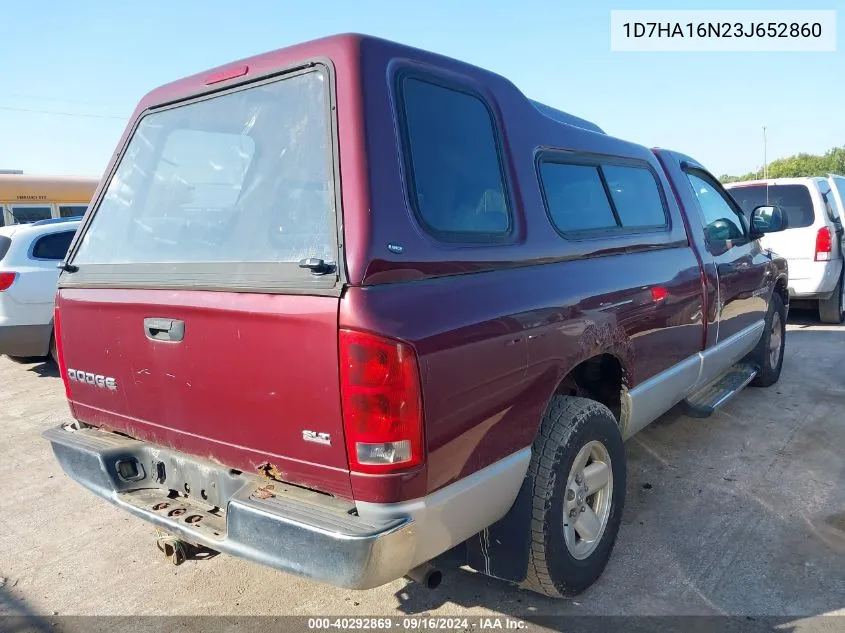 2003 Dodge Ram 1500 Slt/Laramie/St VIN: 1D7HA16N23J652860 Lot: 40292869