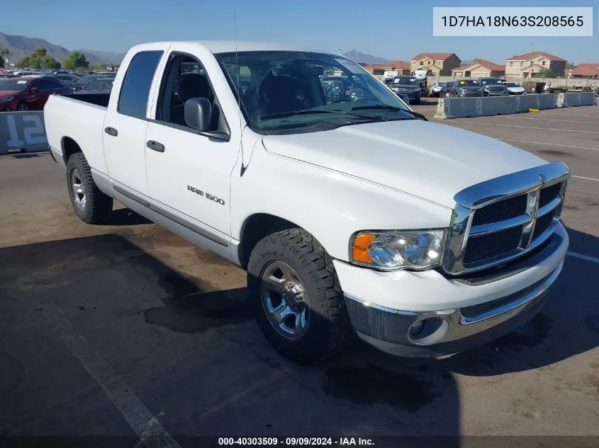 1D7HA18N63S208565 2003 Dodge Ram 1500 Slt/Laramie/St