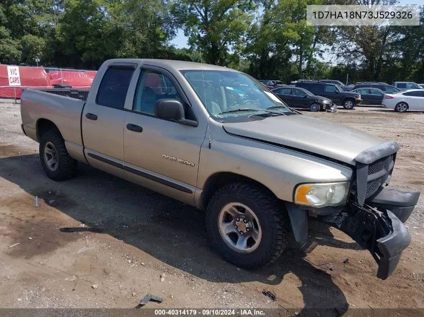 2003 Dodge Ram 1500 Slt/Laramie/St VIN: 1D7HA18N73J529326 Lot: 40314179