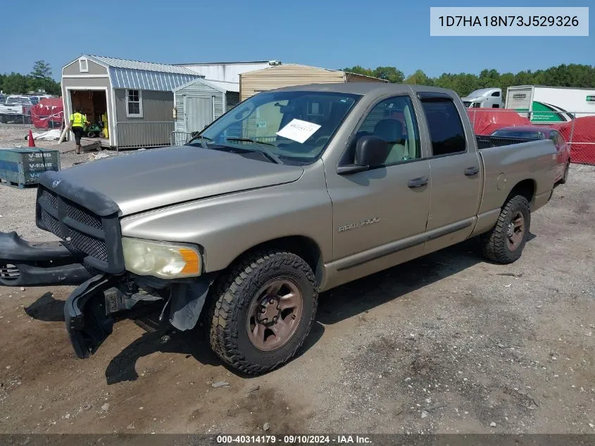 2003 Dodge Ram 1500 Slt/Laramie/St VIN: 1D7HA18N73J529326 Lot: 40314179