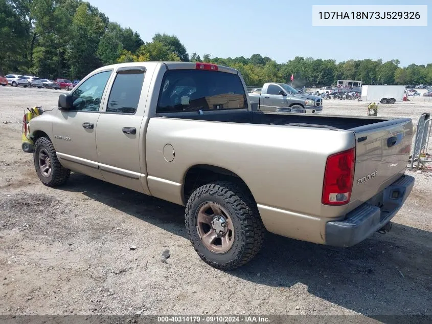 2003 Dodge Ram 1500 Slt/Laramie/St VIN: 1D7HA18N73J529326 Lot: 40314179