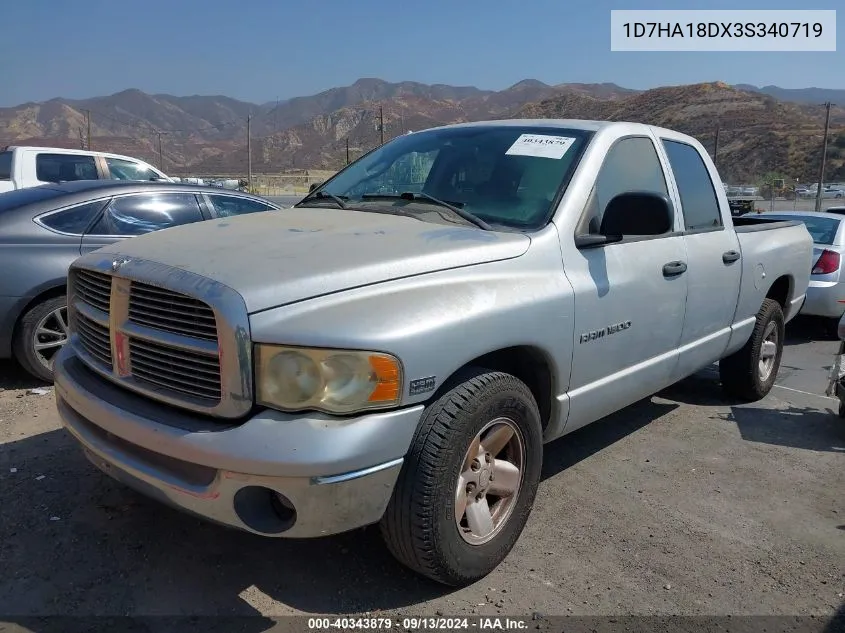 2003 Dodge Ram 1500 Slt/Laramie/St VIN: 1D7HA18DX3S340719 Lot: 40343879