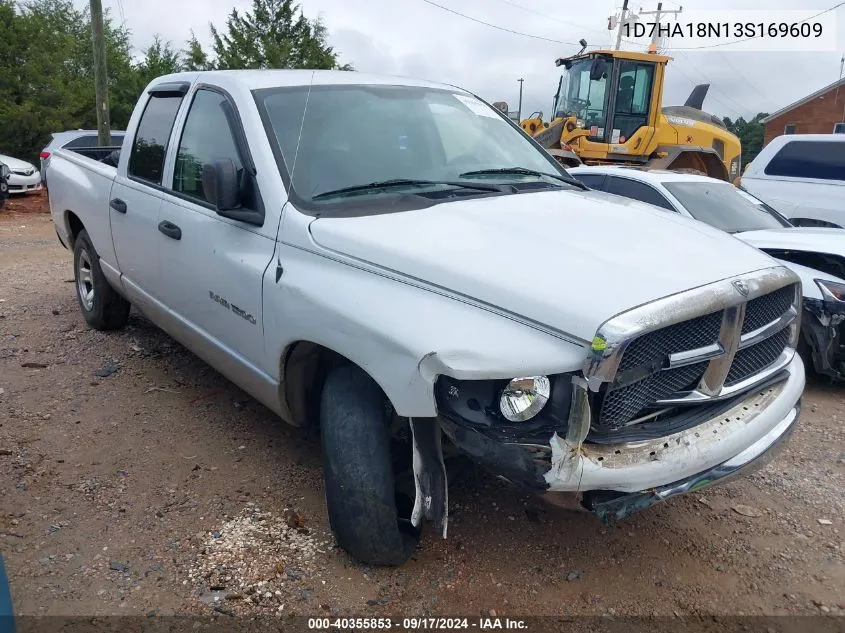 2003 Dodge Ram 1500 Slt/Laramie/St VIN: 1D7HA18N13S169609 Lot: 40355853