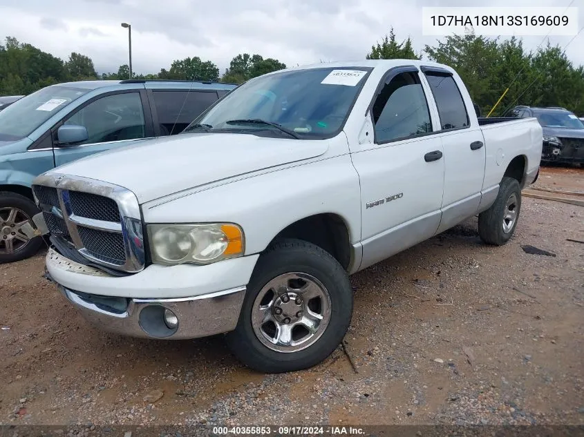 2003 Dodge Ram 1500 Slt/Laramie/St VIN: 1D7HA18N13S169609 Lot: 40355853