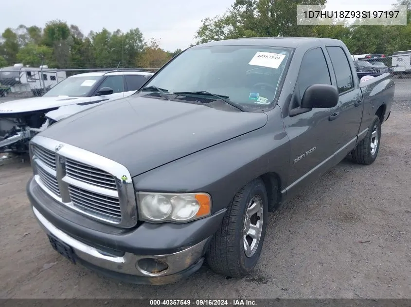 2003 Dodge Ram 1500 Slt/Laramie/St VIN: 1D7HU18Z93S197197 Lot: 40357549