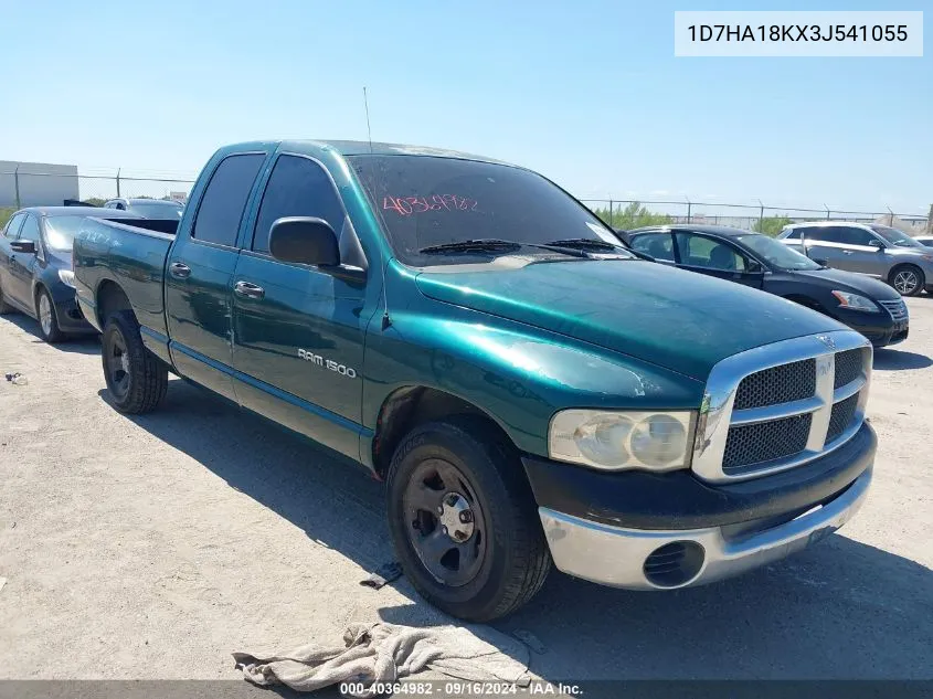 2003 Dodge Ram 1500 St VIN: 1D7HA18KX3J541055 Lot: 40364982