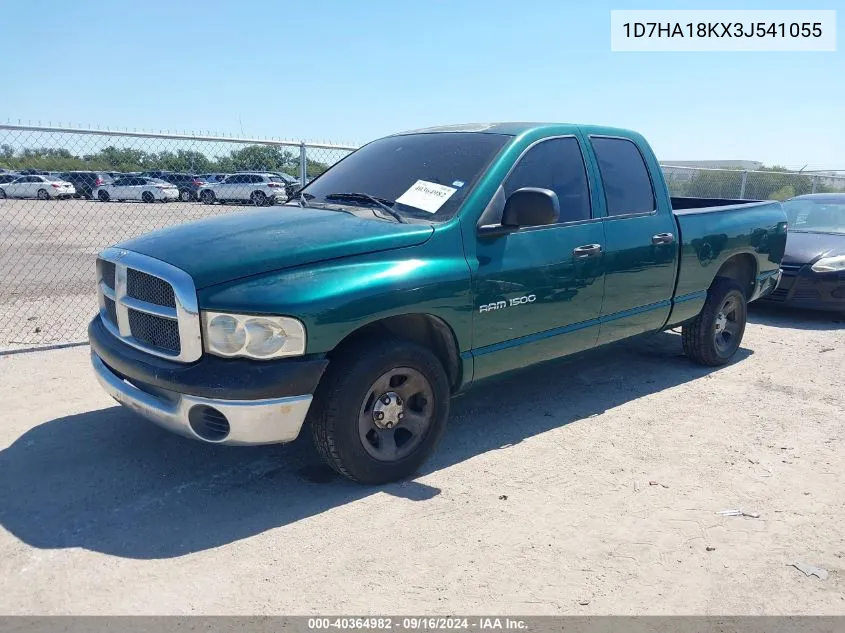 2003 Dodge Ram 1500 St VIN: 1D7HA18KX3J541055 Lot: 40364982