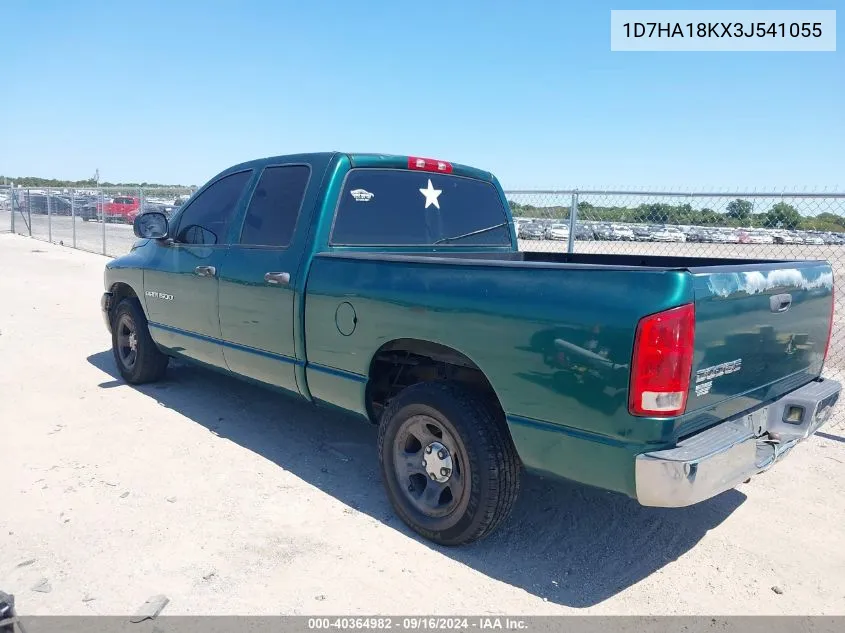 2003 Dodge Ram 1500 St VIN: 1D7HA18KX3J541055 Lot: 40364982