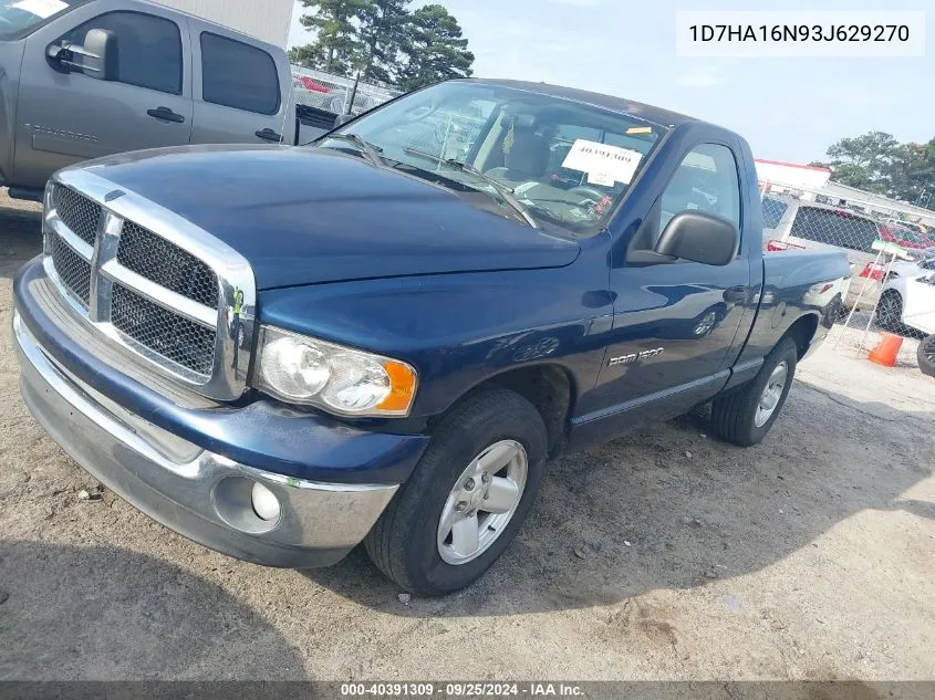 2003 Dodge Ram 1500 Slt/Laramie/St VIN: 1D7HA16N93J629270 Lot: 40391309