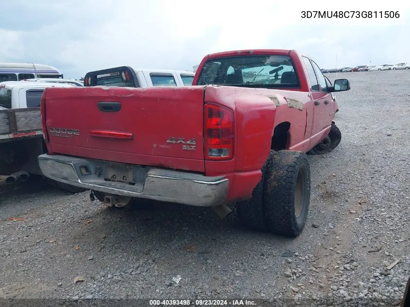 2003 Dodge Ram 3500 St/Slt VIN: 3D7MU48C73G811506 Lot: 40393498