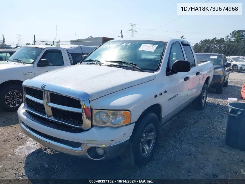 2003 Dodge Ram 1500 St VIN: 1D7HA18K73J674968 Lot: 40397152