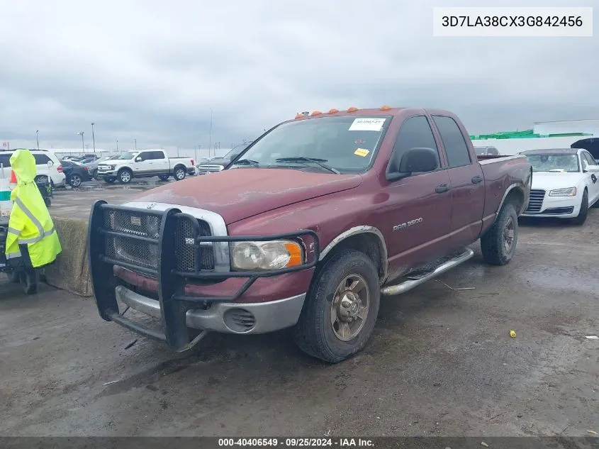 2003 Dodge Ram 3500 St/Slt VIN: 3D7LA38CX3G842456 Lot: 40406549