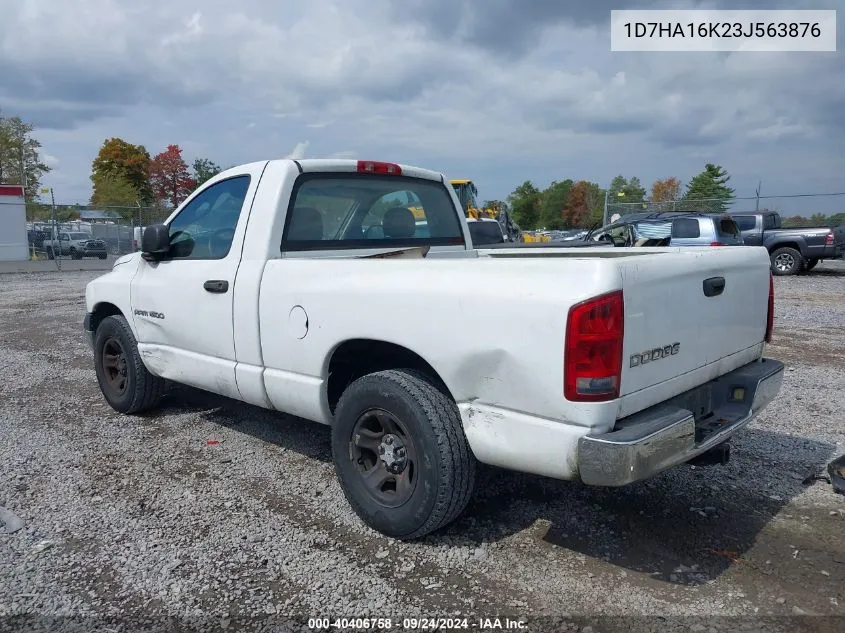 1D7HA16K23J563876 2003 Dodge Ram 1500 St