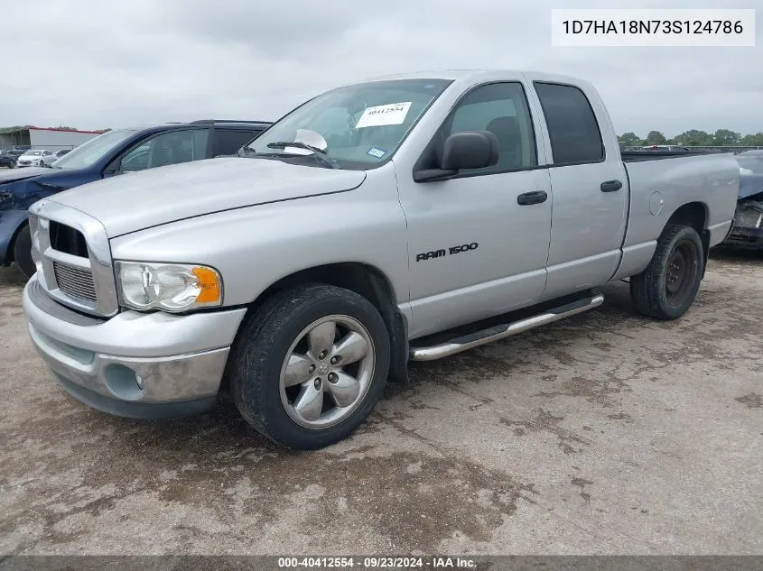 2003 Dodge Ram 1500 Slt/Laramie/St VIN: 1D7HA18N73S124786 Lot: 40412554