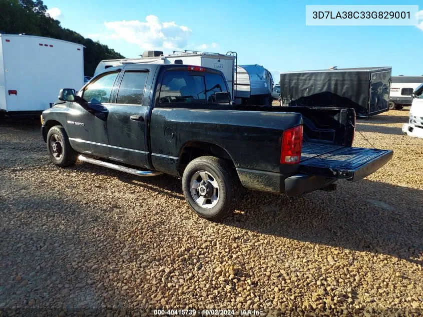 2003 Dodge Ram 3500 Slt/Laramie/St VIN: 3D7LA38C33G829001 Lot: 40415739