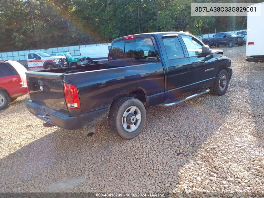 2003 Dodge Ram 3500 Slt/Laramie/St VIN: 3D7LA38C33G829001 Lot: 40415739