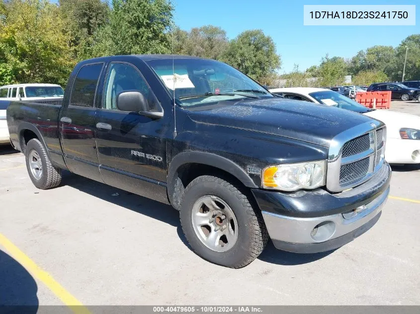 2003 Dodge Ram 1500 Slt/Laramie/St VIN: 1D7HA18D23S241750 Lot: 40479605