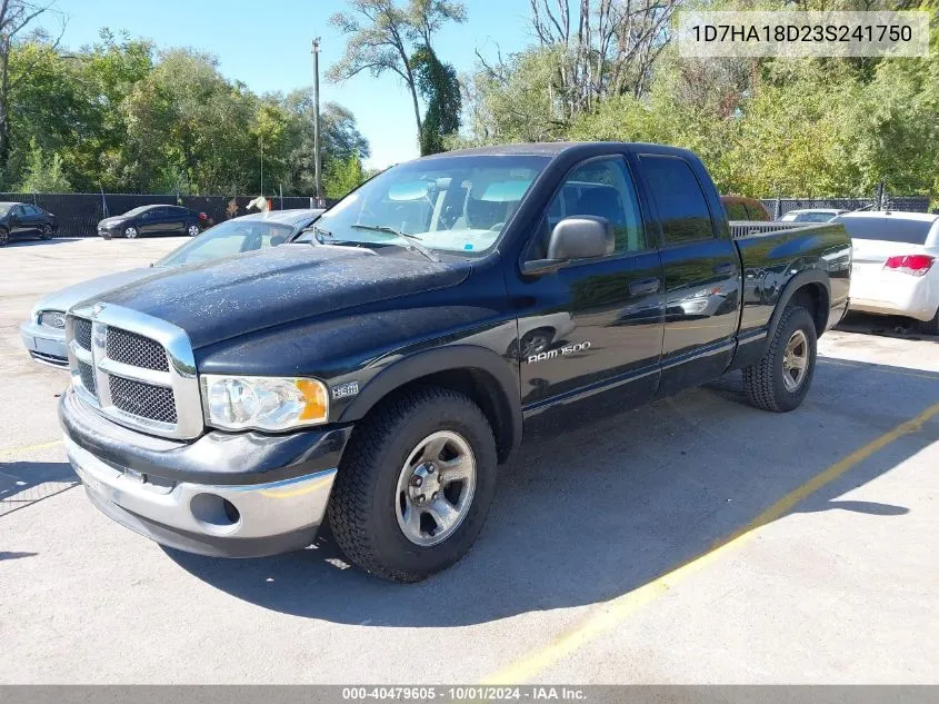 2003 Dodge Ram 1500 Slt/Laramie/St VIN: 1D7HA18D23S241750 Lot: 40479605