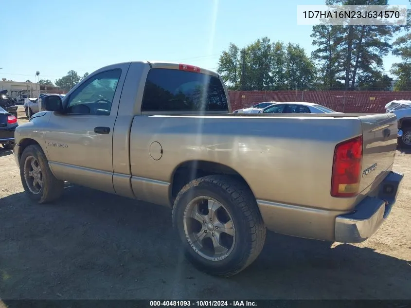 1D7HA16N23J634570 2003 Dodge Ram 1500 Slt/Laramie/St