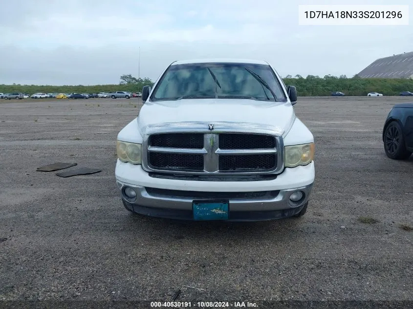 2003 Dodge Ram 1500 Slt/Laramie/St VIN: 1D7HA18N33S201296 Lot: 40530191